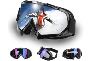 VSIFEHSO Gafas de Sol Esquí Máscara Gafas Esqui Gafas de Motocross con Protección UV para Snowboard Esquí, Skating y Otros Deportes de Nieve para Hombres/Mujeres/Jóvenes