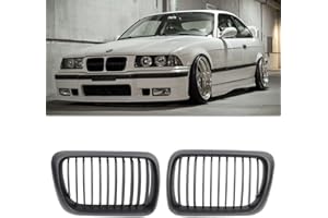 BESIDE_AUTO E36 97-99 frente Negro mate riñones parachoques delantero rejilla campana - Par