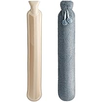 Bouillotte Eau Chaude Avec Sa Housse, 2 Pièces 2L Bouillotte Amovible Housse Premium Douce Molletonnée Soulage | Leroy Merlin