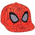 Marvel Spider-Man Kids Snapback Cap | Red Summer Hat for Boys & Girls | Spiderman Superhero Graphic Sun Cap | Adjustable Clasp Spider Web Headwear | Cool Merchandise Gift for Children