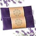 Hihealer Eye Pillow Yoga Meditation Accessories Lavender Aromatherapy Weighted Eye Mask for Sleeping, Yoga, Meditation, Self Care Relaxation Xmas Gifts for Women Mom (Purple * 2)
