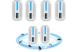 RUNPEAK Ultrasonic Pest Repeller - 6Pcs Plug in Mosquito Repe, Spider Catcher, Pest Control Products, Rat Traps, Ant Killer Indoor, Fly Deterren, Mouse Cockroach Moth Squirrel Rodent, Stop Expert Insect House