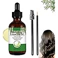 Organic Rosemary Oil for Hair Growth,Pure Rosemary Essential Oil,Oil for Hair Growth,Hair Strengthening Oil for Skin & Hair Care,Eyelashs,Eyebrows,Face,Body Massage Oil,Nourishes The Scalp, 60ML