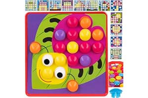 MT MALATEC Uk³adanka Guzikowa Edukacyjna Mozaika Grzybki 61el 17250