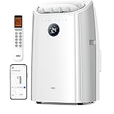 Dreo Tragbare Klimaanlagen, 10.000 BTU AC Einheit für Schlafzimmer mit Drainagefreier Kühlung, APP/Stimme/Fernbedienung, 24h 