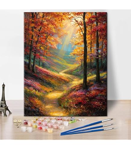 TISHIRON Peinture par numéros Elfes adultes dans le jardin Peinture par numéros Elfe dansant DIY Peinture à l'huile avec 3 pinceaux et kit de toile Décoration pour la maison Toile 40 x TISHIRON Peinture par numéros Elfes adultes dans le jardin Peinture par numéros Elfe dansant DIY Peinture à l'huile avec 3 pinceaux et kit de toile Décoration pour la maison Toile 40 x
