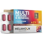 Melamoon Multivitamin, Mineral ve Qenzim Q10 İ&ccedil;eren Kaps&uuml;l Takviye Edici Gıda 60 kaps&uuml;l