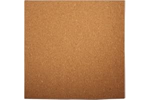 RAYHER HOBBY RAYHER Quilling Korkplatte, Unterlage 30 x 30 x 0,5cm, mit praktischem Messbogen, Braun/ Naturkork