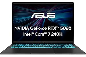 ‎ASUS ASUS V16 V3607VM Gaming Laptop | 16" WUXGA 16:10 144Hz IPS Display | Intel Core 7 240H | 16GB RAM | 1TB SSD | NVIDIA RTX 5060 | Win11 Home | QWERTZ | Black | 3Monate GamePass