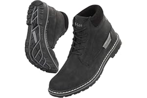 CC-Los Winter Snow Boots for Men Water Resistant Insulated Walking Boots Lightweight Warm Fur Lined Size 6.5-13