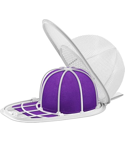 Cap Waschmaschinen Form - Zusammenklappbares Waschgestell Mit Netz Für Baseballcaps, Schützt Vor Verformung In Waschmaschine & Geschirrspüler