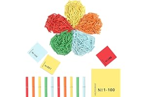 BEIMEIII 100 Stück Tombola Set Gewinnlose 1-100 Lose Treffer Tombola Tombola Lose Gewinn Röllchenlose Bunt Gemischt Gewinnlose Nummeriert für Vereinsfest Party und Freizeit Alljährliche Tombola