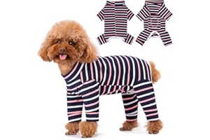 Axcimond Dog Recovery Suit Long Sleeve Bodysuit After Surgery Medical Pet Shirt Dog Onesie Protect Wound Surgical Suit for Male/Female Dogs Surgery Recovery Suits Puppy Pajamas for Small Medium Dogs