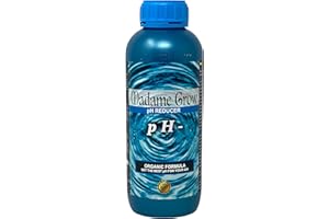 MADAME GROW - PH less liquid - Reductor de PH orgánico - Ajuste el pH del riego de sus plantas a los valores adecuados para una buena cosecha - (1L)