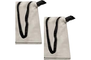 Bularie 127-7040 Leaf Blower Vacuum Bag Compatible with Toro 51574 51592 51593 51602 51609 51581 51558 - Metal Bottom Zip Debris Collection Vac Bag Replaces 137-2336 108-8994 - 2 Pack