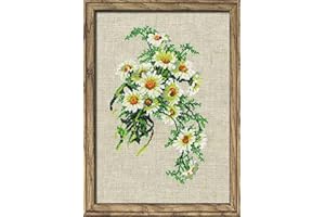 Riolis - Juego de Punto de Cruz, diseño de Ramo de camomilas, Multicolor