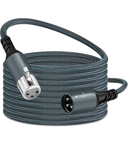 Monoprice 4-kanaals XLR naar XLR Snake kabelsnoer - 6,10 m (20 ft) - zwart/zilver, M/F met metalen connectorbehuizingen Plastic en rubberen kabellaarzen