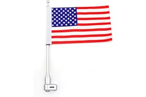 ‎ARTUDATECH Artudatech Motorrad Gepäckträger Vertikale Fahnenmast Amerikanische Flagge für Moto für H-O-N-D-A Goldwing GL1800 2001-2012