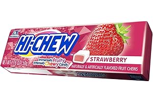 Hi-Chew Strawberry, Kaubonbons mit Erdbeergeschmack, 50g