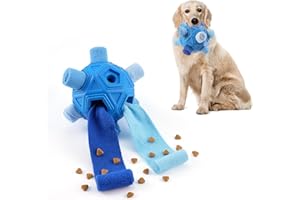 Tesytto Chewers Kauspielzeug für Hunde, interaktiver langlebiger Schnüffelball für Hunde zur Nahrungssuche,Schnüffelmatte,Slow-Food-Training,um Langeweile zu lindern und anzuregen (Reines Blau)