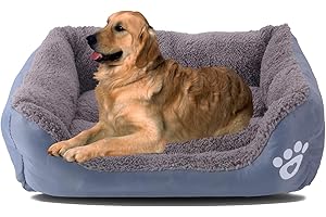 Lohofrnny Panier pour Chien, Panier Chien 2-en-1 lit Chien Coussin Réversible, Panier pour Chien Lavable, Extra-Doux Confortable Coussin pour Chats et Chiens de Taille Petits et Moyens (XL, Gris)