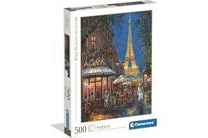 CLEMENTONI-PUSSEL FÖR VUXNAPZL 500 HQC NIGHT AT THE EIFFEL CAFÉ 2025, Tillverkad i Italien, 35571