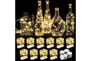 ‎WEARXI WEARXI Lichterkette Batterie, 10 Stück 2M 20 Mini LED Lichterkette mit Batterie, Lichterkette Innen, LED Lichterketten Batteriebetrieben, Lichterketten für Zimmer Deko, Hochzeitsdeko, Weihnachtsdeko