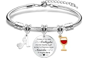 Hcvone Bracciale Colleghe Regali Per Amica Regalo Colleghi Uomo Donna Idee Regalo Collega Amicizia Bracciali Regalo Grazie Colleghi Compleanno Natale Regalo Per Colleghi Amici
