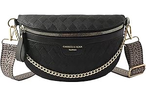 Jiliyote Crossbody Bag Damen mit Breitem Wechselgurt Leder Bauchtasche Damen Leder Breiter Gurt Klein Crossbag Damen Gürteltasche für Festival Reise Alltag