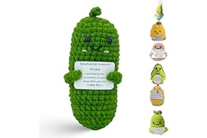 BoloShine Positive Gurke Puppe, Mini-Plüsch Pocket Hug Geschenke, Lustige Kleine Geschenke, Kreative Strickwolle Gurke Geburtstagsgeschenk für Paare, Familien, Freunde, Patienten