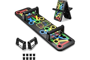 PulGos 15-in-1 Pushup Board for Men & Women | Foldable Gym Equipment for Home Workout | 𝐌𝐮𝐥𝐭𝐢- 𝐅𝐮𝐧𝐜𝐭𝐢𝐨𝐧 Push Up Stand for Chest, Triceps, Shoulders & Back | Portable Home Gym Training Kit