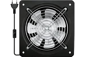150 mm frånluftsfläkt 600 m³/h badrumsfläkt tyst med backventil kraftfull väggfläkt, rökutsugning, väggfläkt frånluft, indust