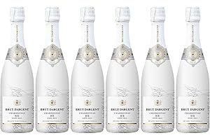 Brut Dargent Ice Chardonnay - Vin effervescent Blanc de Blancs Chardonnay - Demi-Sec - Méthode traditionnelle (6 x 0,75 L)