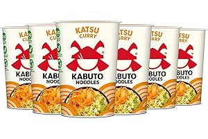 Kabuto Noodles | Katsu Curry Flavour Instant Noodles | Pack of 6 x 85g Instant Pots