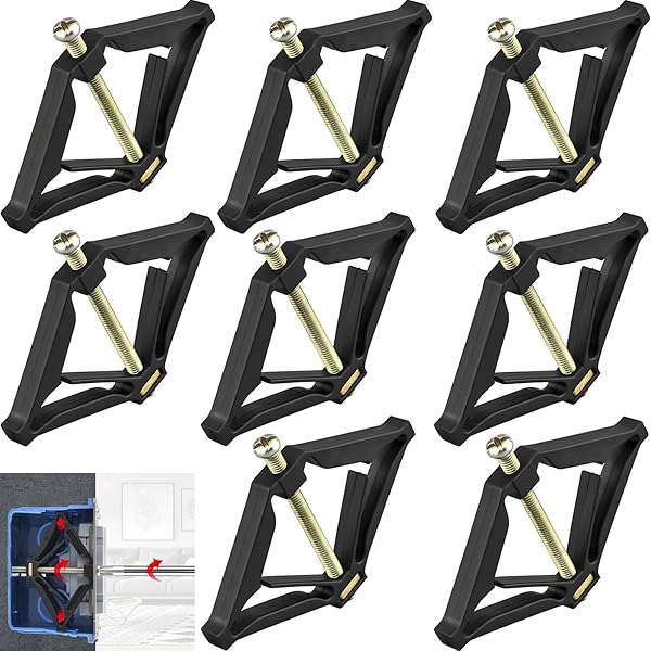 Soportes Reparación Cajas Interruptor PRAOFRT - Pack 20 Unidades, Para Electricistas Y Bricolaje