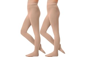 CozyWow 80 Denier flickor tights med helfot, skolbalettdans tights för barn från till 12T, mjuka och ogenomskinliga