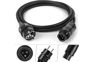 Betteri BC01 Kabel, HAUSPROFI Betteri BC01 Buchse auf Schuko Stecker Kabel 2M/3M/5M/10M, Geeignet für Mikrowechselrichter Hoymiles, Deye, Envertech, TSUN, NEP, Bosswerk (10m)