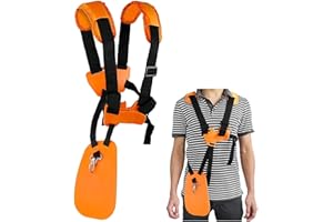 Cinghia Decespugliatore, Doppio Tracolla Decespugliatore con Cinturino in Nylon Durevole Regolabile Compatibile con STI-HL FS, Serie KM Sostituisci 4119 710 9001 da Poweka