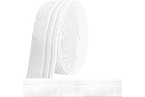 Chingcoo Zierleisten Selbstklebend 10m x 10cm x 5mm,3D Flexible Tapetenbordüre, Wandverkleidung, Rahmenlinien, Bordüre zum Abziehen Aufkleben, für Ecke, Linie Flur, Decke Weiß