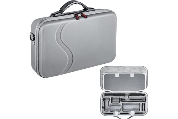 ZORBES Carrying Case For Insta360 X4 Camera, Hard Shell Bag With Detachable Shoulder Strap & Handle, Anti-Scratch Lycra Liner Design, Grey
