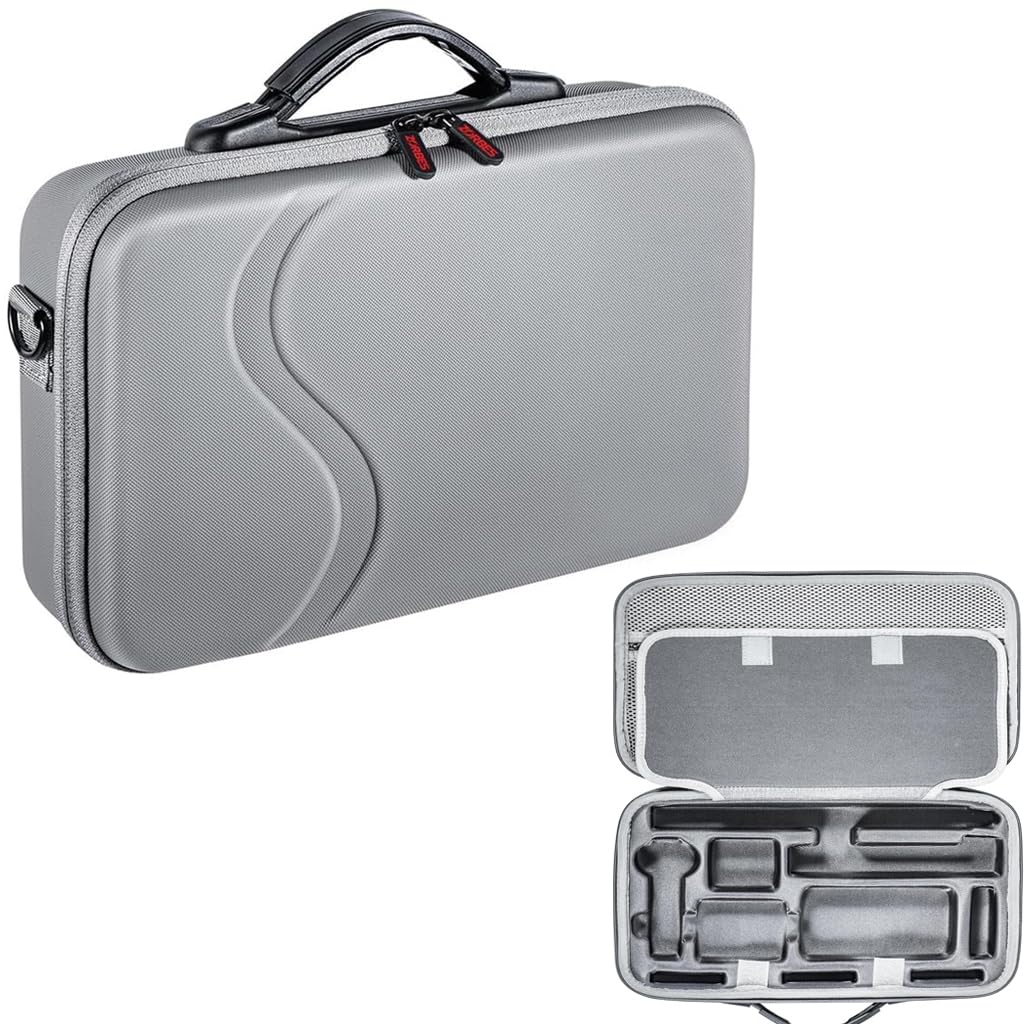 ZORBES Carrying Case For Insta360 X4 Camera, Pu Hard Shell Bag With Detachable Shoulder Strap & Handle Anti-Scratch Lycra Liner Design Travel Carry Bag Accessories Bag For Insta360 X4 Camera,grey