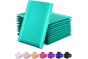 GSSUSA teal Poly bubbelkuvert 4 x 8 vadderade kuvert # 000 fraktkuvert bubbelkuvert självförseglande vadderat kuvert 50-pack