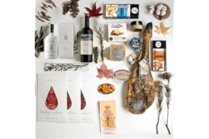 CORTIJO ZAHAN Cesta de navidad Gourmet Excellence | Cesta Regalo Gourmet | Ibéricos | Mejillones y Ventresca | Vino Tinto | Aceite de Oliva | Sticks