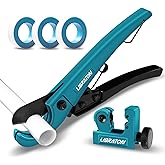 LIBRATON Set of Cutters, 0-31 mm Pipe Cutters for Hoses and Plastic | PEX PVC, PPR, 3-22mm Pipe Cutter for Aluminum Copper Pi