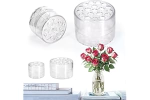 JOYYKO 2024 Spiral Ikebana Stem Holder,Set of 2 Spiral DIY Stem Holder for Flowers,Spiral DIY Bouquet Twister Flower Arrangement Holder (S+L) (Clear)