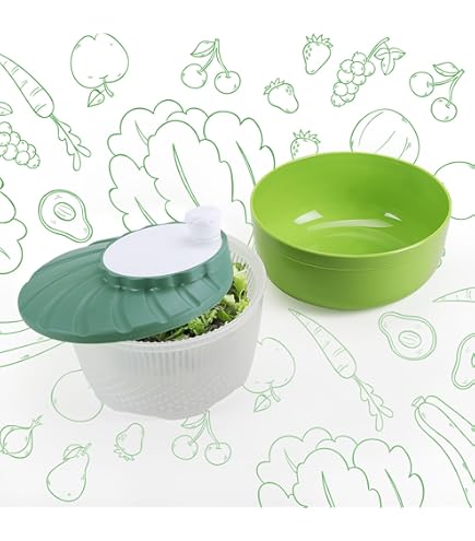 Centrifuga Tontarelli 4.5 Lt - Verde Trasparente Per Insalate - Foto 6