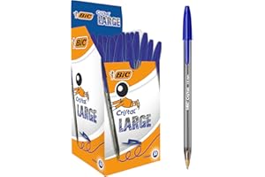 BIC Stylo à bille Cristal Large 1,6 mm Bleu