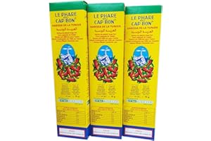 3 pack - LE PHARE CAP BON HARISSA 48x70G tubes HARISSA HOT CHILI SAUCE