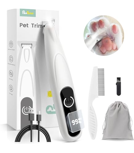 Dog Paw Trimmer, Cordless Cat Paw Trimmer Low Noise Electric Dog Dog Paw Trimmer, Cordless Cat Paw Trimmer Low Noise Electric Dog