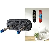 Support Décoration Sport Mural MEOLLO Support Mural Longboard - 100% Acier - Noir MEOLLO Support Acier